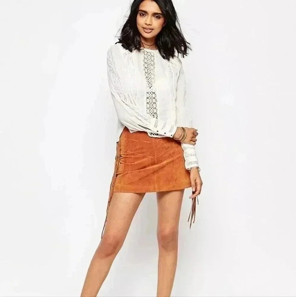NWT Free People Without You Lace Panel Blouse size XS - Picture 7 of 7